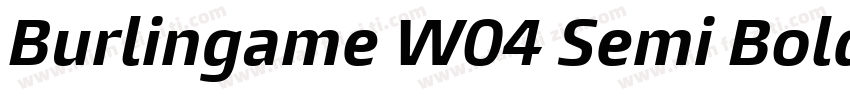 Burlingame W04 Semi Bold字体转换